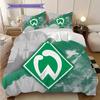 SV Werder Bremen Patroon Beddengoed Dekbed Set Dekbedovertrek Kussensloop Huisdecoratie Verjaardagscadeau (1 dekbedovertrek + 2 kussenslopen, zonder binnenkussen)