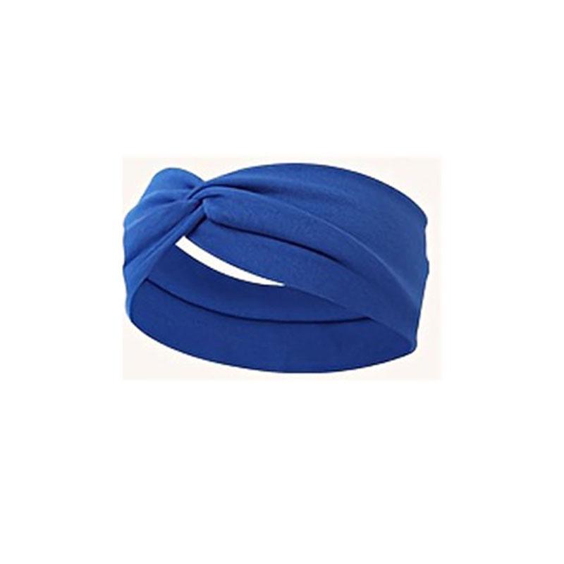 

Женская модная спортивная повязка на голову крест для макияжа, йоги и умывания лица королевский синий