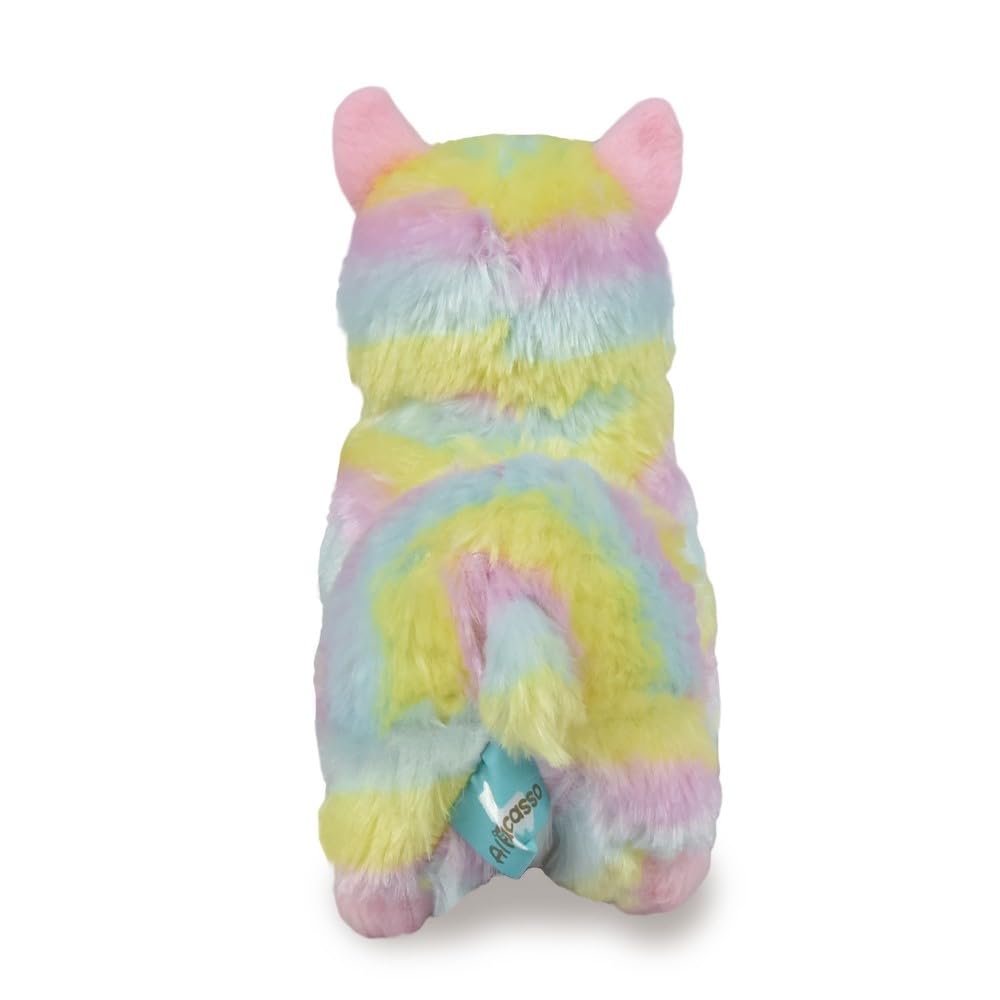 Amuse Alpacasso ST Rainbow Plush Total Length 16cm 703757 Toy, Approx.