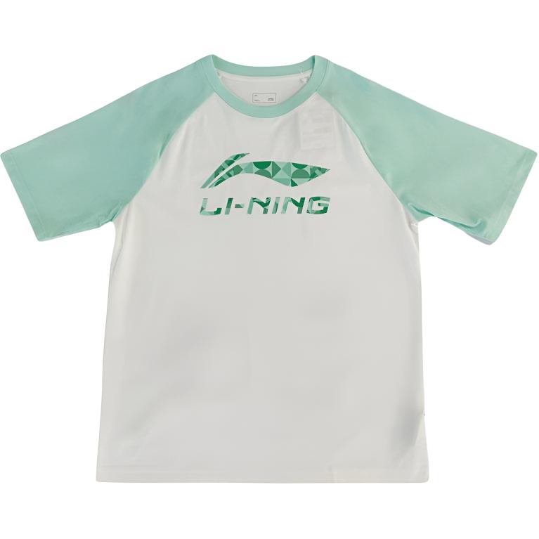 

Li-Ning Color Block Letter Crew Neck Pullover Short Sleeve T-Shirt Men Tops AHSVE95-2 XL