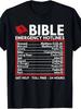 Bible Emergency Numbers - Funny Christian Bible and Jesus T-Shirt-100% Cotton