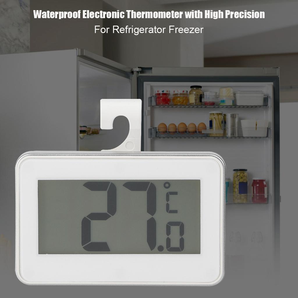 Termometro Elettronico Impermeabile ad Alta Precisione per Temperatura Frigorifero Frigo Nero