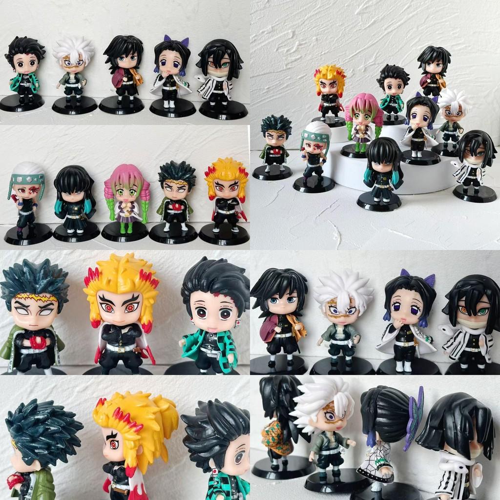 Slayer Handpainted Demon Pvc Model Figures Assembleable Set For Collectors