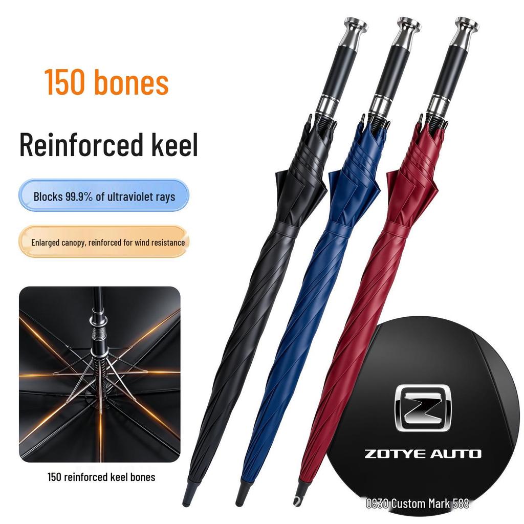 Zotye RS7 Z700 X5 X7 T600 Car Umbrella: Long Handle Sun and Rain Shade
