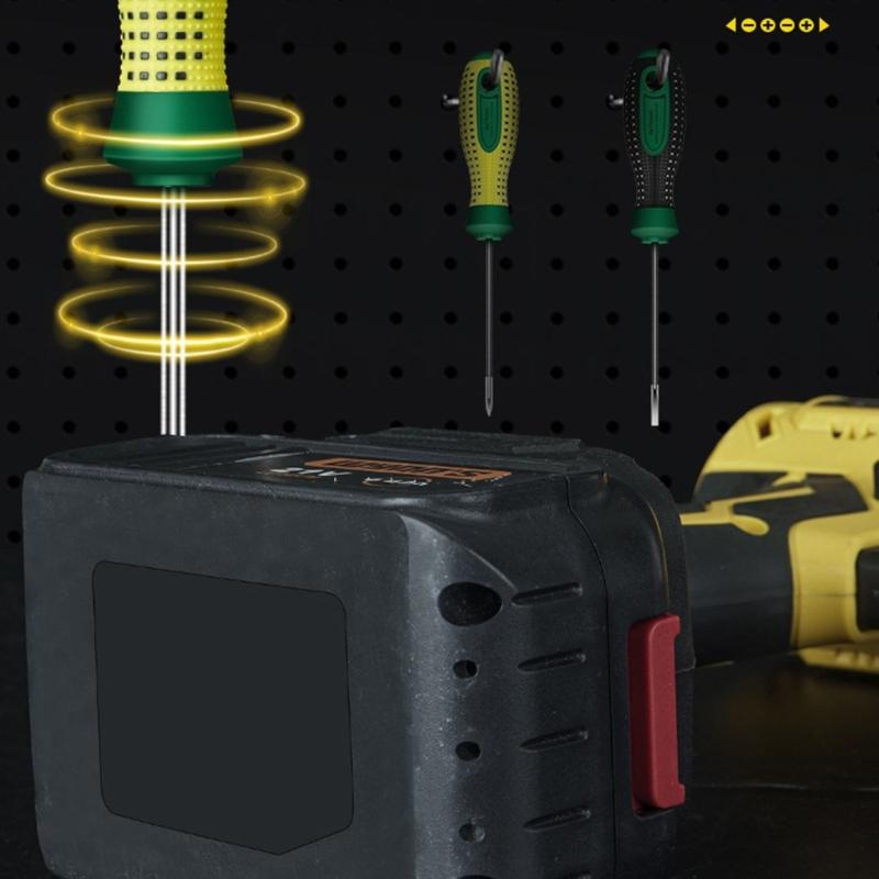 10 Piece Through Steel Core Screwdriver Set,Go-thru Steel Blade High Torque for Fastening,Chiseling or Loosening Seized