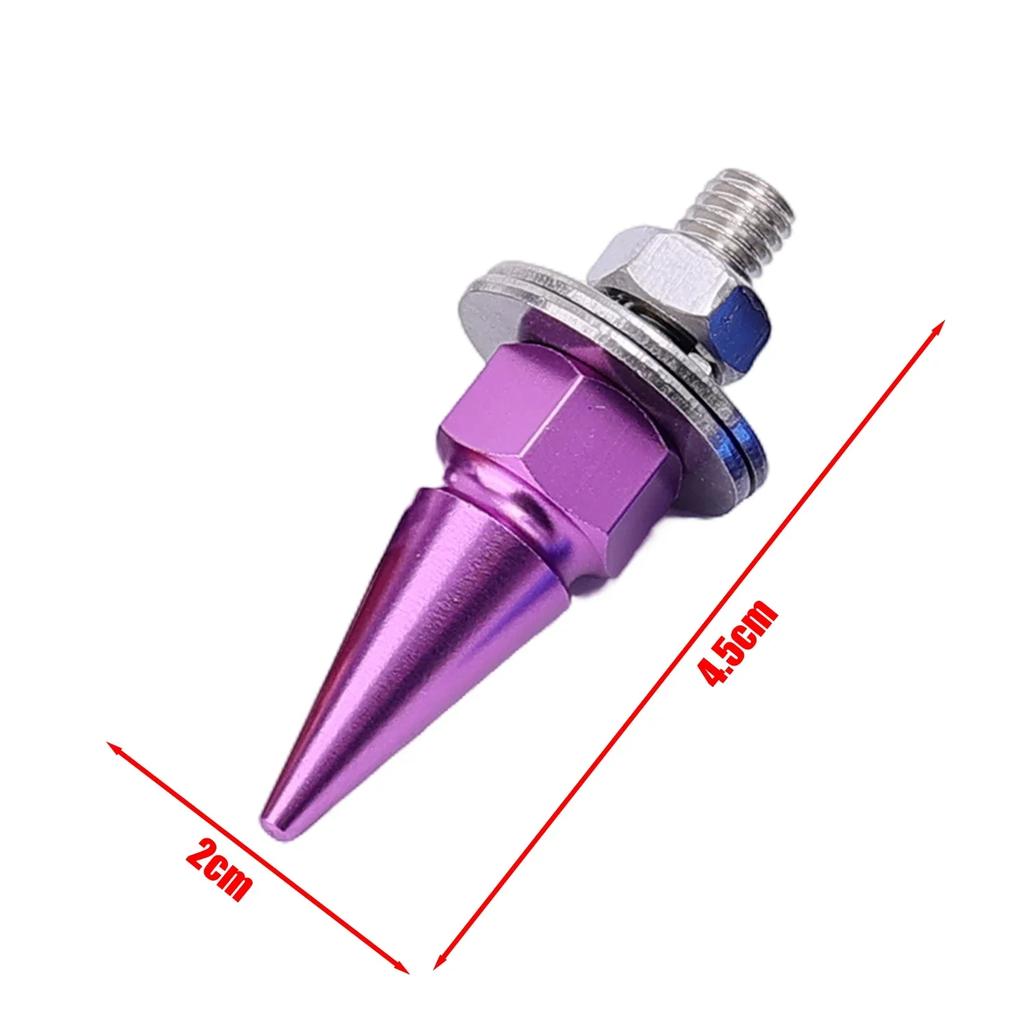 M6 Threaded Tips Screw Car Modified Fasteners Fender Washer Bumper Engine Screws License Plate Aluminium Alloy Bolts