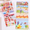 Firefighter 3D Children's Cartoon Foam Boy Stickers Early Education Toys Environmental Education Stickers Reward Stickers
