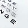 Chrome Silver Black Letters Emblem Car Styling Accessories Refitting Hood Rear Trunk Badge Sticker For Range Rover Sport Evoque