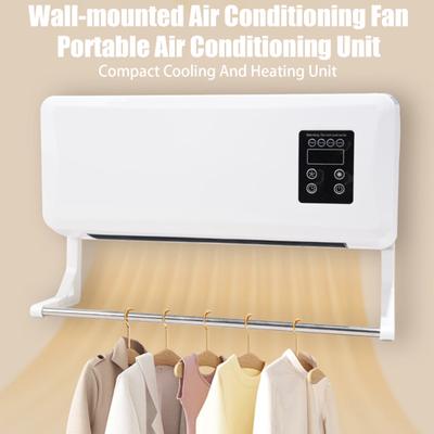 Electric Wall Mounted Heater Portable Smart Space Heater Room Warmer with Clothes Drying Rack for Bedroom Dormitory Office