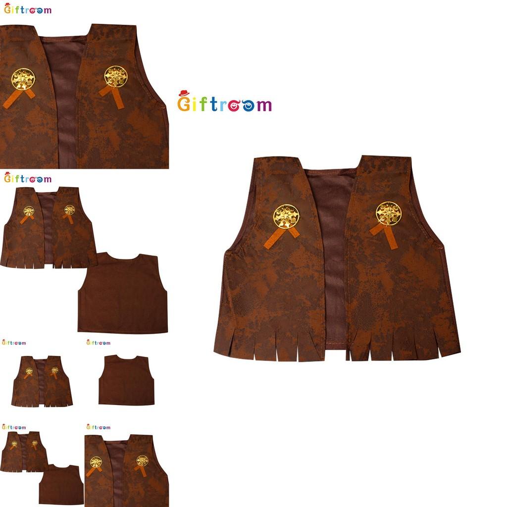 Western Cowboy Style Vest For Adults And Kids Polyester Stage Costume Men Women