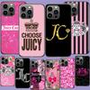 J-Juicy Couture Phone Case For Iphone 17 Air 15 Pro 14 Plus 16 Pro Max 12 13 Mini 11 16E X XS Cover Cute Fundas