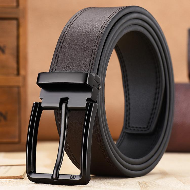 

Предпочтительный мужской ремень из коровьей кожи, классический кожаный мужской ремень с пряжкой из сплава, деловой ремень для джинсов 125cm