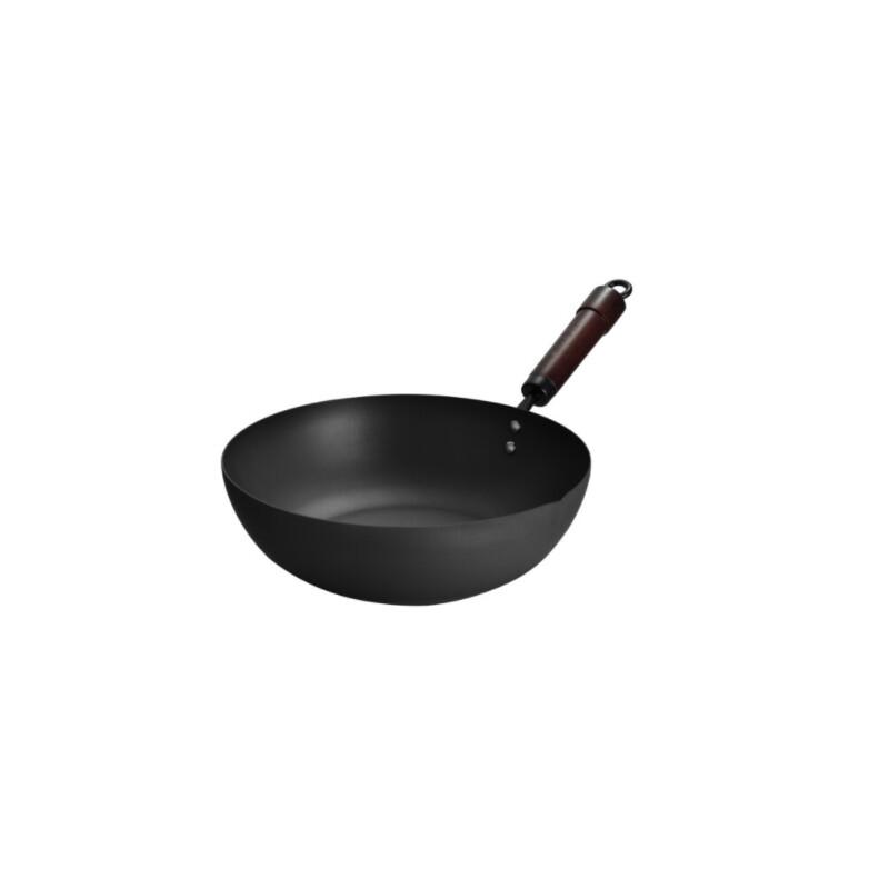 Shinzoji 30cm Cast Iron Wok Set