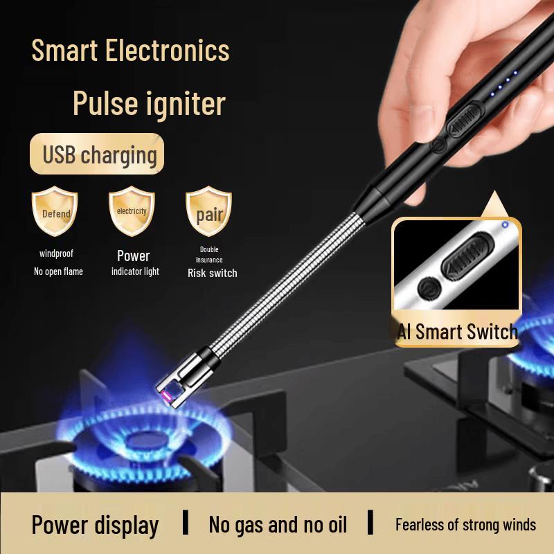 Rechargeable Long-Handle Pulse Lighter Wand