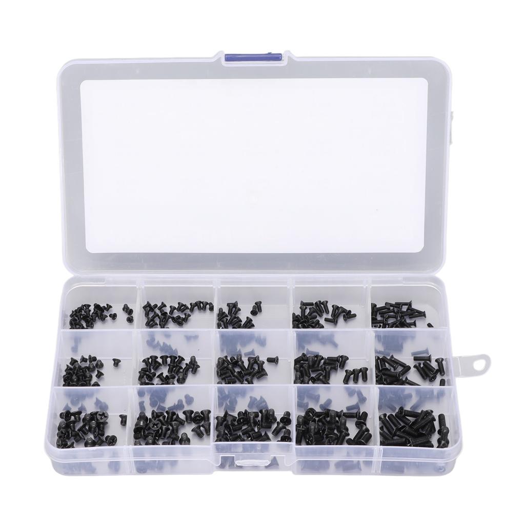 Laptop Screws 450 Pcs 15 Type Portable Universal Laptop Replacement Repair Carbon Steel Screw Kit