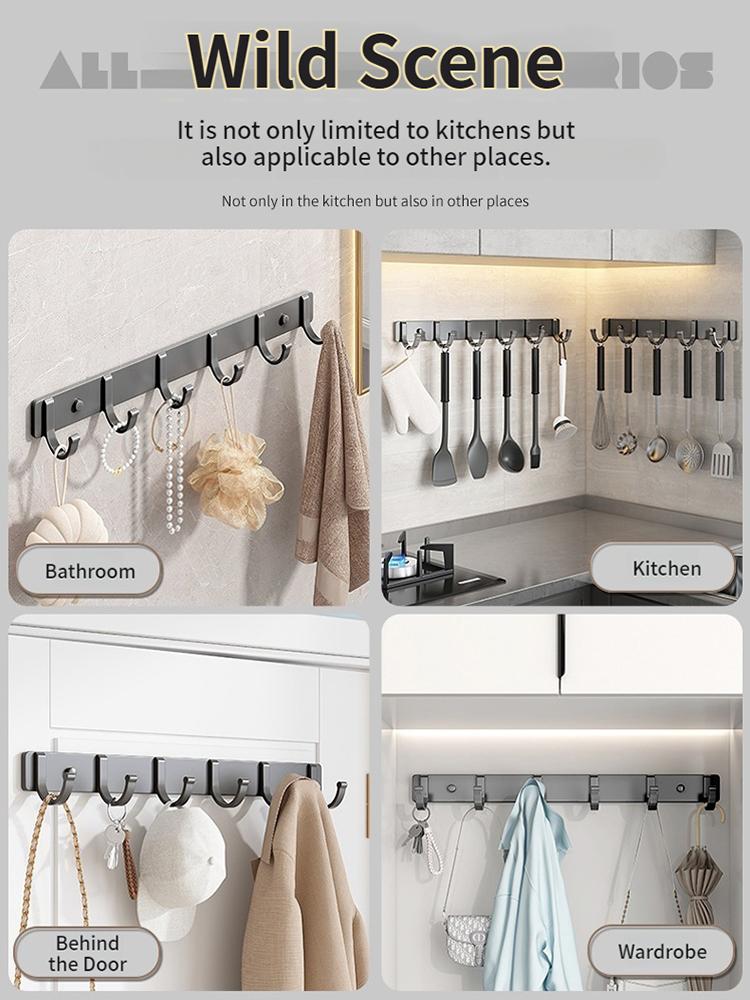 Bezděrovací dvířka za hákem Úložný prostor na zeď Věšák na šaty Háček na kabáty bez vrtání Věšák Ložnice Organizér Úložný prostor Kuchyně Acce