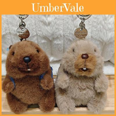 Marmota Plush Keychain With Voice Function For Backpack Decor And Gift