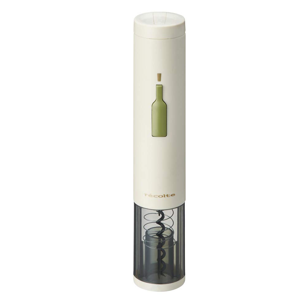 

recolte Easy Wine Opener, Electric Wine Bottle Opener, Corkscrew, Corkscrew, Battery Operated, No Charging Required, Easy Operation, Foil Cutter Inclu