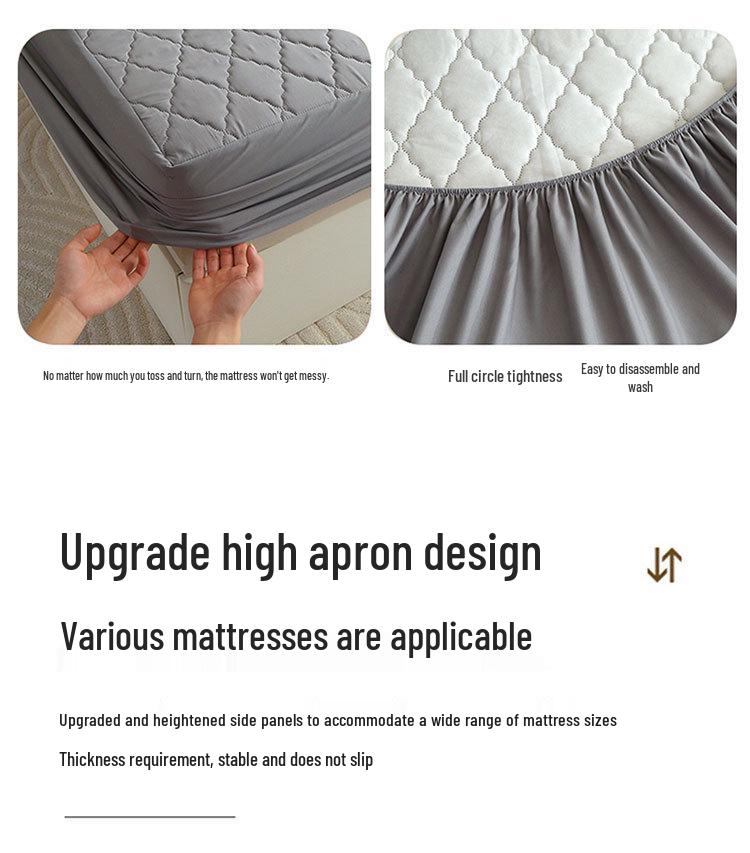 Waterproof Quilted Fitted Sheet: Machine Washable Incontinence Mattress Protector & Topper for US Standard Beds