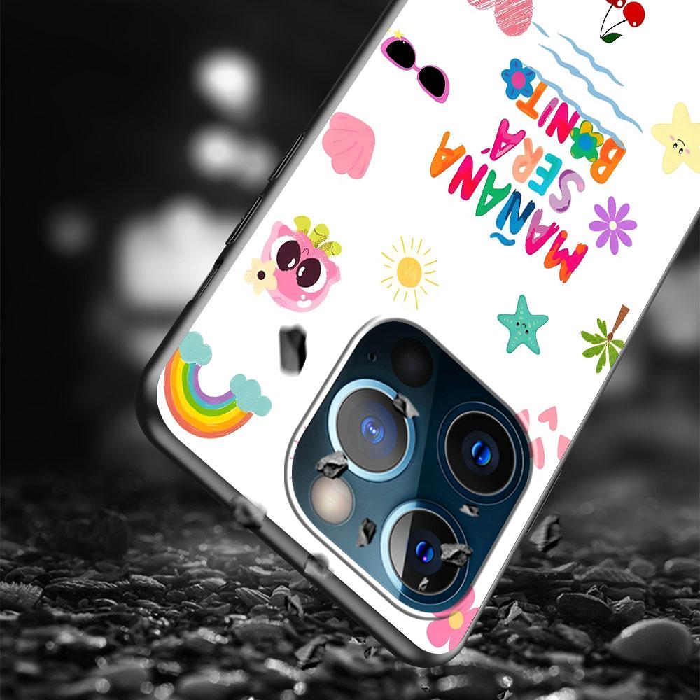 Karol G Manana Sera Bonito Case for Apple iPhone 14 11 16 Plus X XS 13 12 Mini XR 15 Pro Max Silicone Black Soft Phone Cover