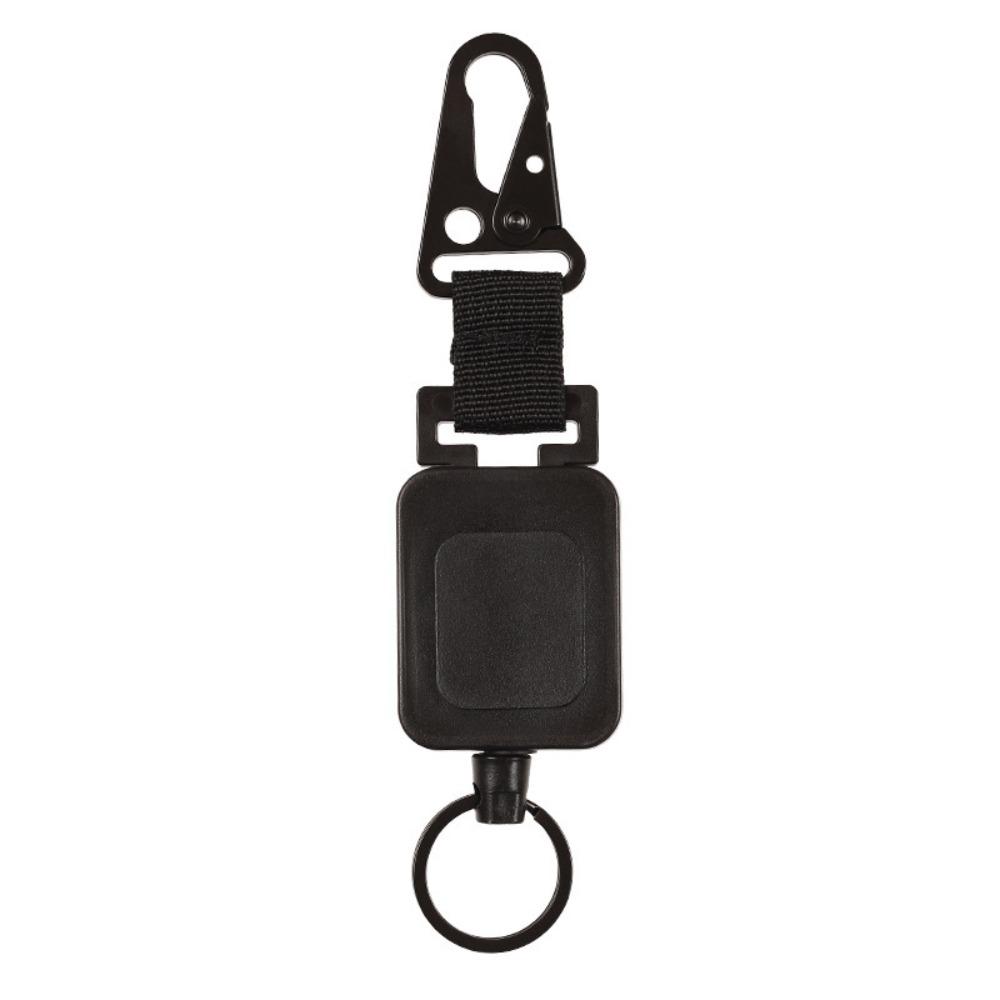 Steel Wire Retractable Badge Reels Extendable Anti-theft Outdoor Backpack Hooks High Elasticity Multifunctional чёрный