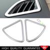Fit For Ford Edge 2015- Matte Silver Dashboard L&R Air Outlet Vent Trim 2*