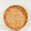 Handmade Autumn Rattan Tray Ornament Storage Dining Plate Hotel Restaurant Plate Decoration