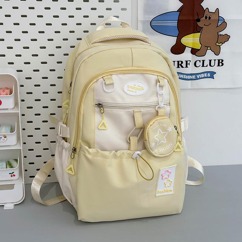 Autumn and Winter New Ultra-light High-value Junior High School Schoolbag Cute Male and Female Students Backpack Large Capacity Wear-resistant Backpac
