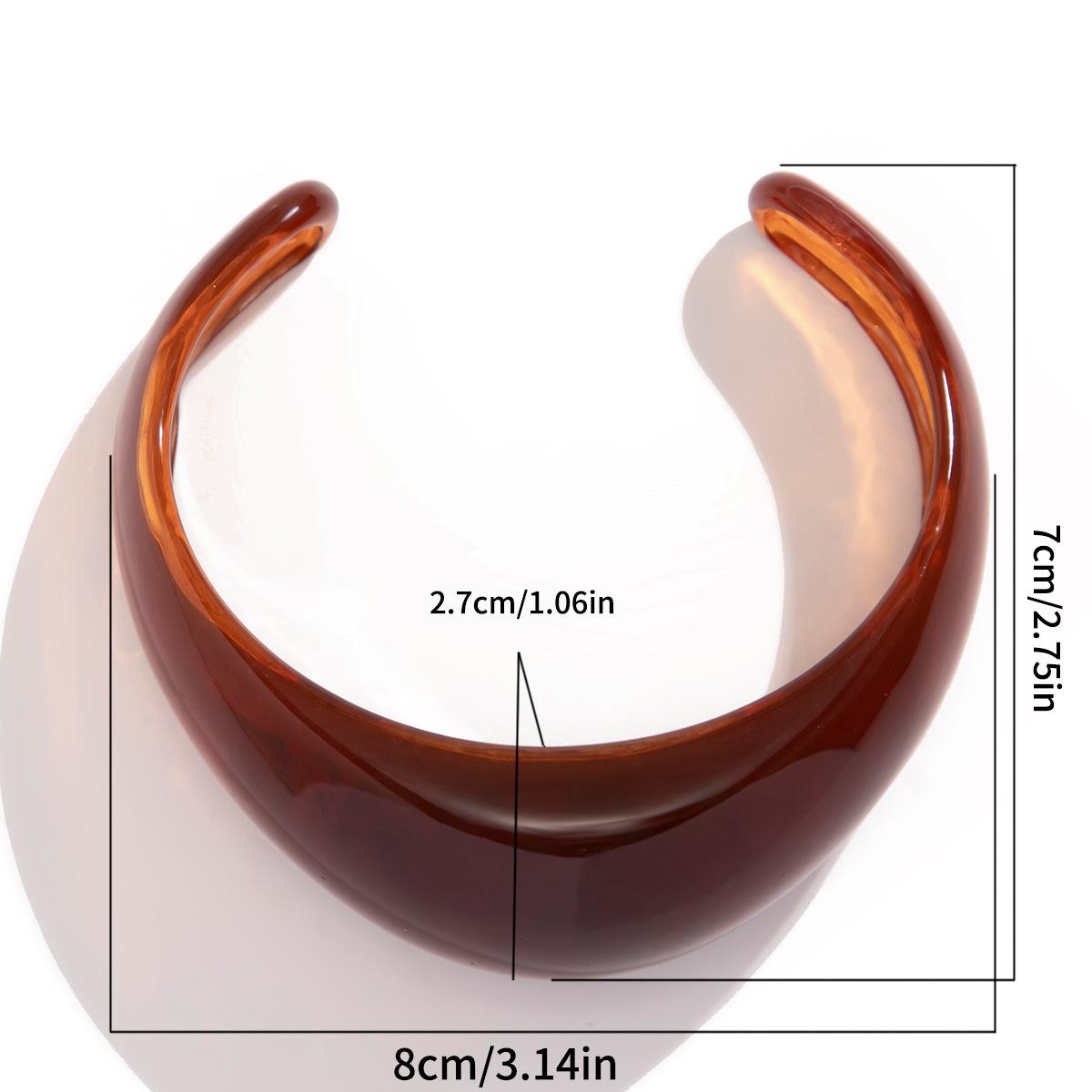 

Аксессуары Преувеличенный нерегулярный размазанный широкий браслет с лицом в стиле панк-личность из смолы геометрический открывающийся браслет