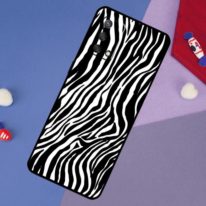 Zebra Streifen Print Hülle für OPPO A74 A94 A54 A17 A57 A77 A18 A58 A78 A98 A15 A52 A72 A5 A9 A53S A16 A76 A96