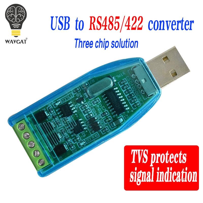 USB to RS485/RS422 Serial Converter Module, FT232RL/CP2102/CH340G Optional Chip with TVS Anti-Surge Industrial Protection