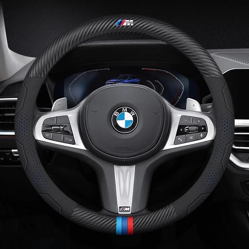 Car Steering Wheel Covers For BMW M E39 E46 E60 E70 E72 E80 E82 E90 E92 G01 G05 G10 G20 G30 F01 F05 F10 F15 F20 F25 F33 M3 M4 M5