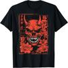 Duivelsgezicht Schedel Japanse Kunst Duivel Oni Harajuku Esthetisch T-shirt(2)