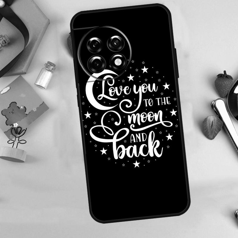 Love You To The Moon And Back Art Case For OnePlus 13T 13R 12 12R 15 13 11 10 10T 8T Nord CE 2 3 4 Lite N20 N30 Nord 5 Cover