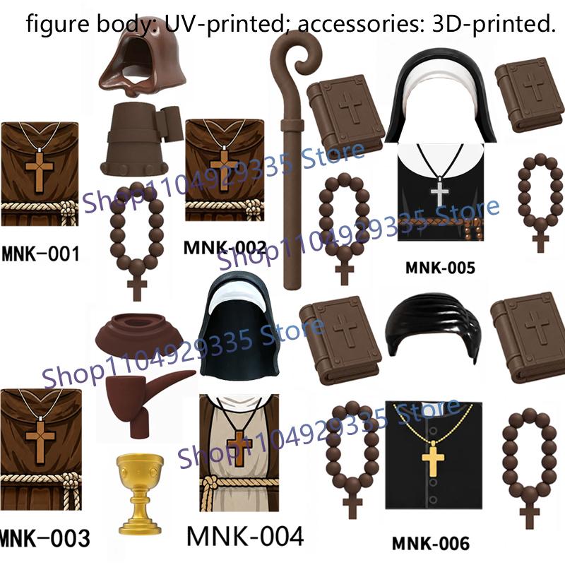 Medieval Castle Figure Building Blocks Crow Serpent Soldier Greek Roman Crusader Knights Templar Compatible Bricks Toys Gift Z03