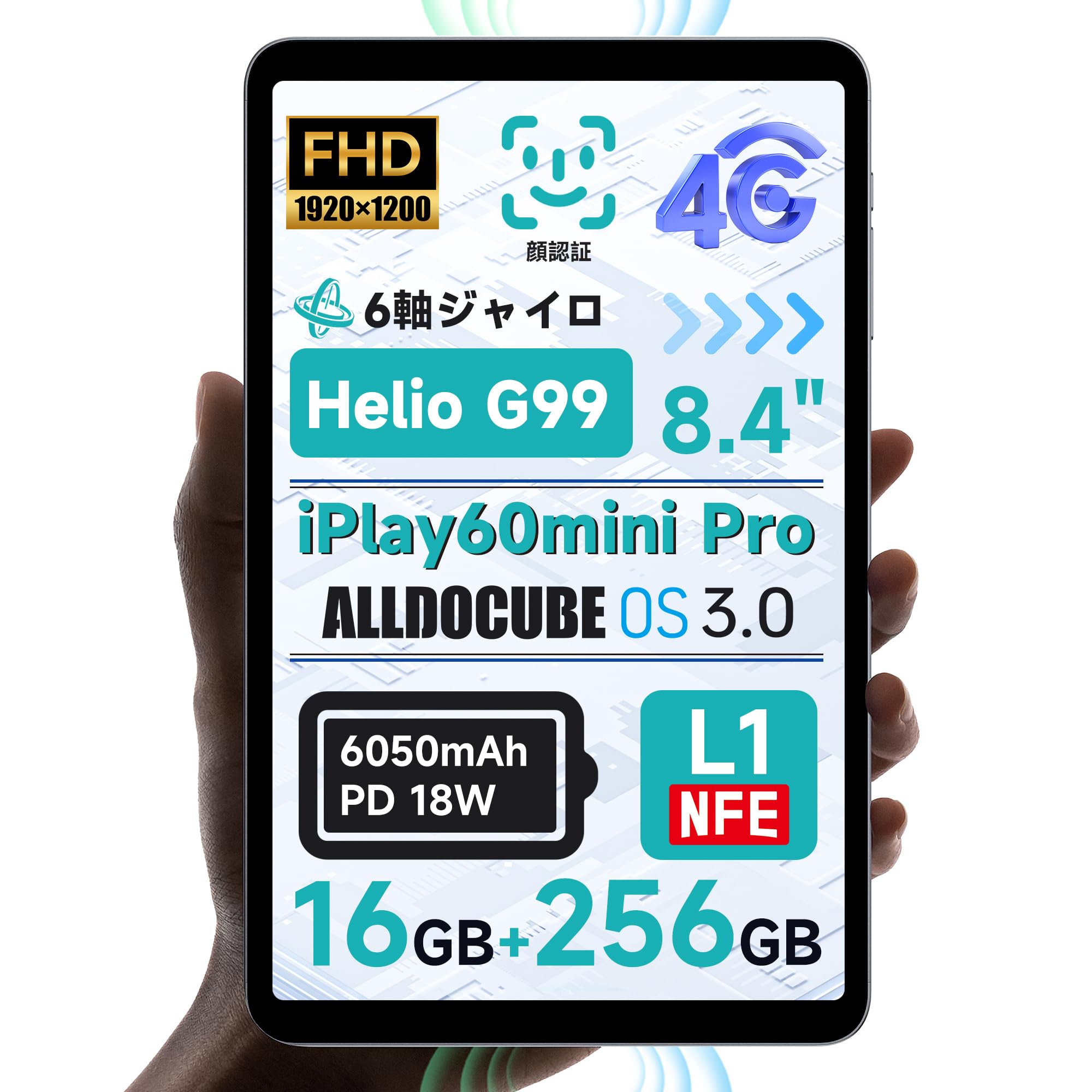 

ALLDOCUBE iPlay60mini Pro дюймовий планшет Розпізнавання обличчя 6-осьовий гіроскоп Подвійні динаміки Планшет Android14 4GLTE ALLDOCUBE HelioG99 WidevineL1
