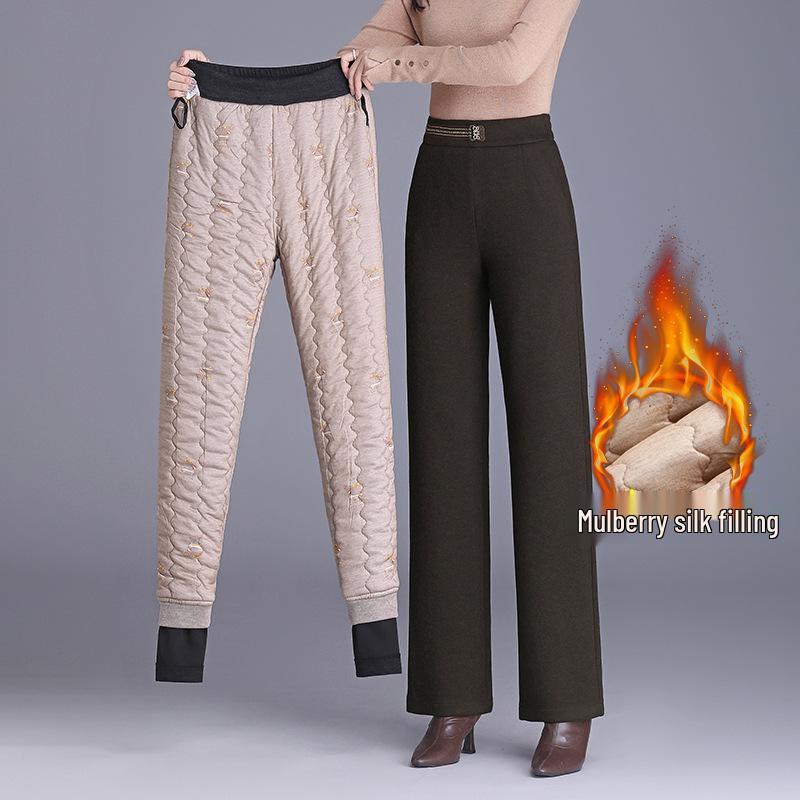 Woolen Wide-Leg Fleece-Lined Pants - Stylish Mom's Autumn/Winter 2026 Bestseller