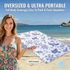 Blue Avian Toile Quick Drying Beach Towels Ultra Lightweight Fast-drying Super Absorbent It is a must-have item for summer