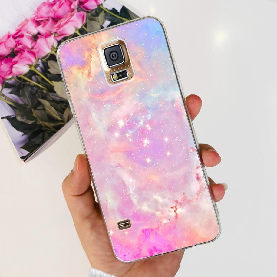 For Samsung Galaxy S5 Case G900F G900I i9600 S 5 Back Cover Cool Painted Soft Silicone Clear Phone Case For Samsung S5 Neo Coque