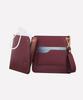 Matt Steen Cowhide Necklace Antibacterial Film Mask Card Case (Wine) W37065
