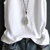 Women Vest Round Neck Buttons Decor Sleeveless Tank Tops Solid Color Loose Fit Thin Summer Tops Daily Wear