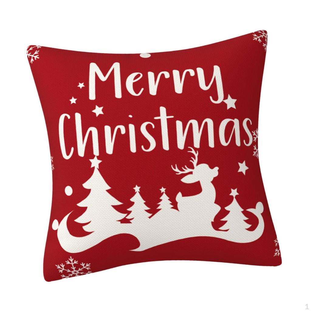 18x18inch Christmas Cushion Cover for Bedroom Holiday Decor