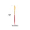 1pcs Dinnerware Mirror Stainless Steel Cutlery Set Red Gold Flatware Set Dessert Knife Spoons Forks Silverware Kitchen Tableware Set