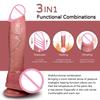 Realistischer ferngesteuerter vibrierender Dildo Teleskopisch Heizend Großer Penis für weiblichen G-Punkt Vagina Massagegerät Sexspielzeug für Frauen Erwachsene