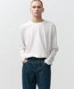 NOIRER Silky Blended Crew Neck T-Shirt (White)