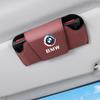 Car Logo Glasses Case Sun Visor Sunglasses Card Organizer Box For BMW X1 X2 X3 X5 X6 X7 M3 M4 F15 F25 F30 E36 E39 E46 E87 E90 3