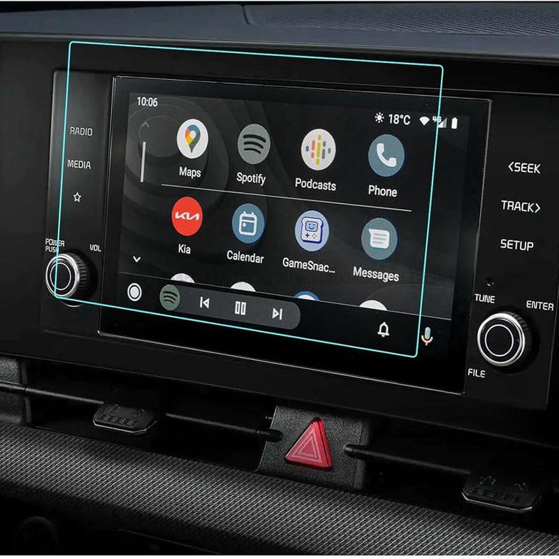 Tempered glass screen protector film For Kia Sportage NQ5   8 inch Car radio  Navigation Interior anti-scratch fitting