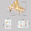 Interactive Physics Teaching Aid Wooden Suspension Bridge Model Craft Set For Science Experiment Classroom Demonstration