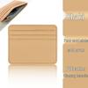 Women's Exquisite Waterproof Leather PU Card Holder - Ultra-Thin, Multi-Card Slot, Small Business Card Sleeve