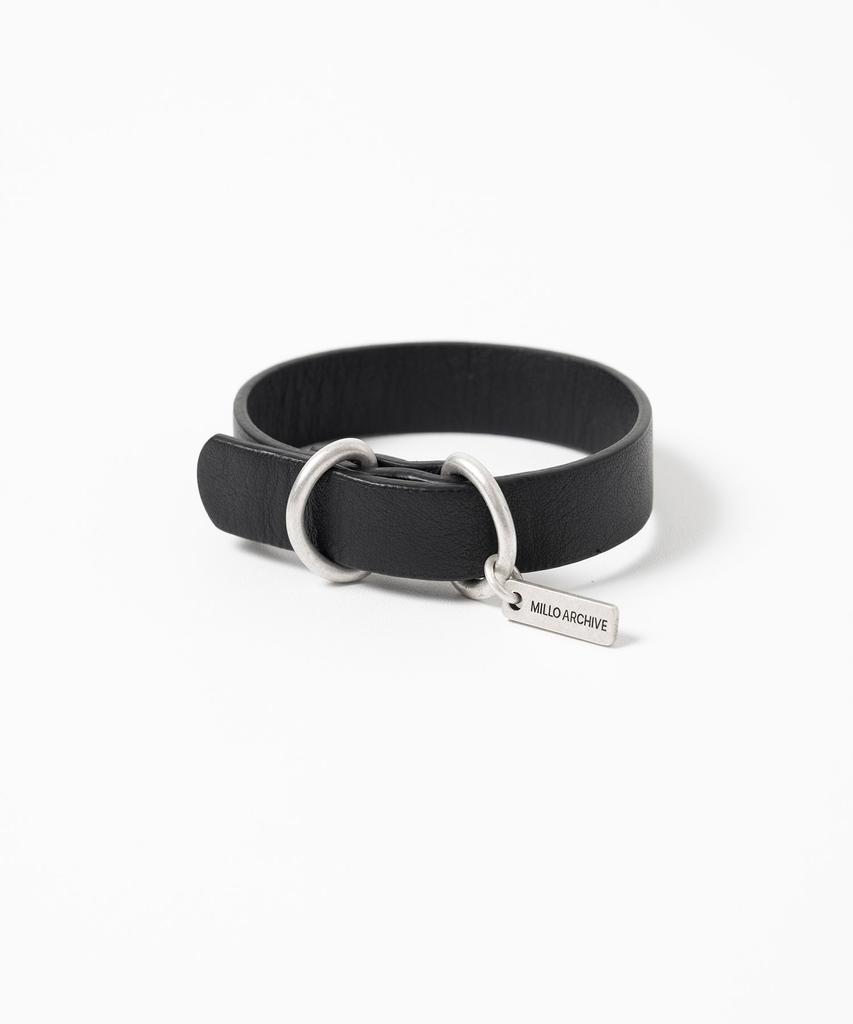 Millo Archive Labfer Leather Bracelet [Black]